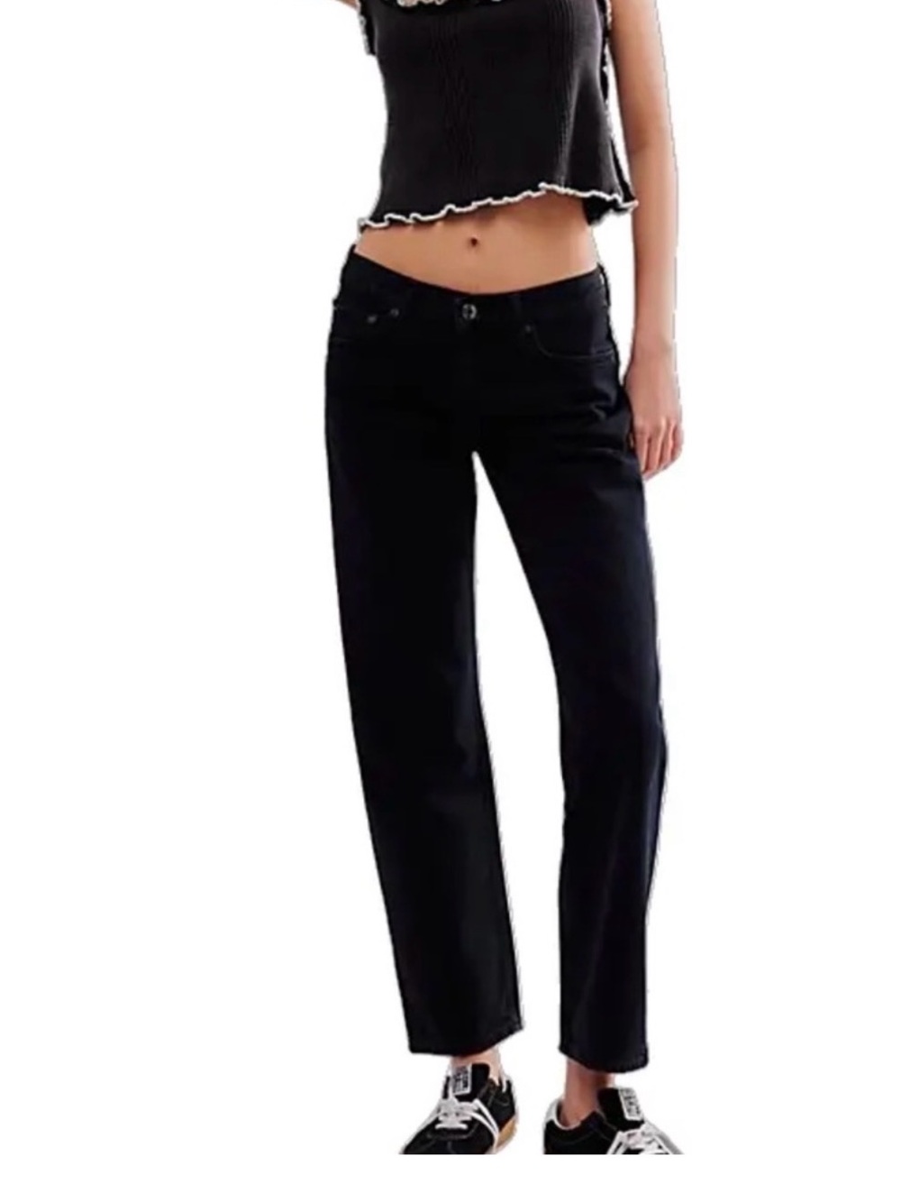 Agolde Black low rise Amber Jeans